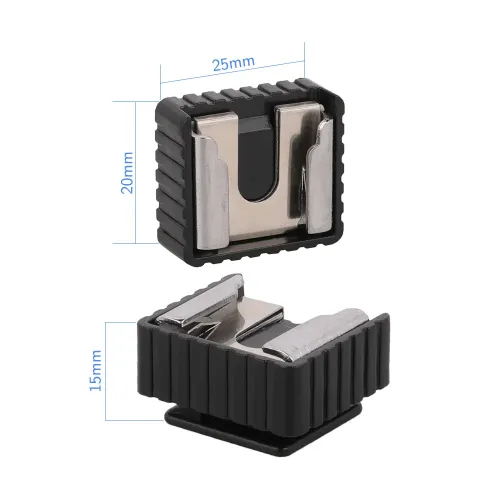 Адаптер SC-6 с размери 20mm x 15mm x 22mm, показан от различни ъгли.