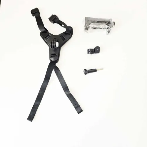 Chin mount с accesorios и strap за закрепване.