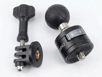 Quick release стойка с 25mm ball head и крепежен механизъм.