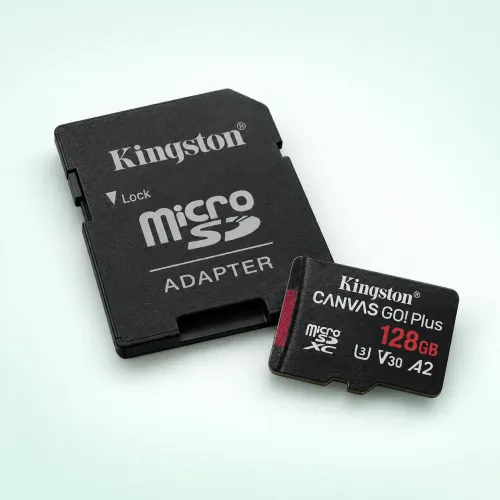 Kingston Canvas Go! Plus Gen 4 128GB microSDXC карта с SD адаптер
