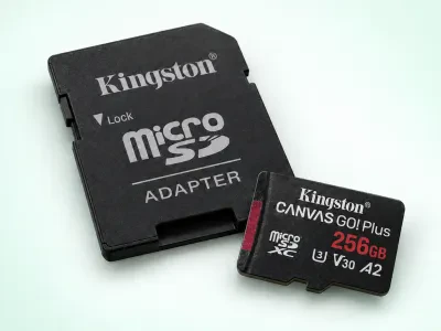 microSD карта Kingston Canvas Go! Plus 256GB с адаптер.