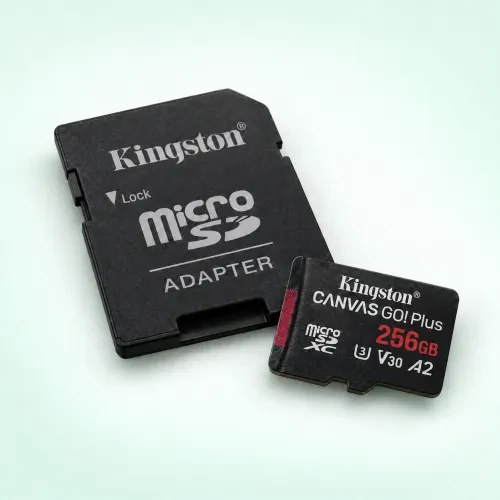 microSD карта Kingston Canvas Go! Plus 256GB с адаптер.